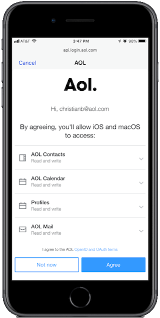 is there an aol app for mac